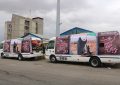 حسینیه سیار سازمان اتوبوسرانی قزوین در اربعین حسینی